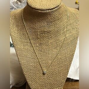 GALIS Gold Plated Solitaire Necklace